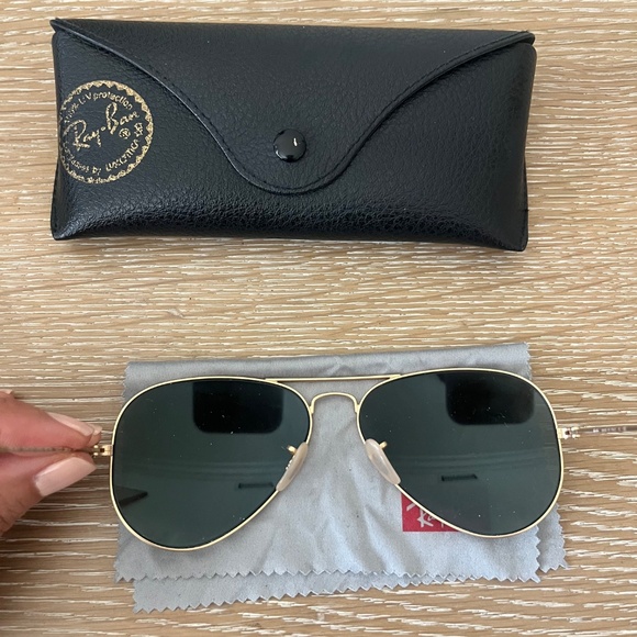 Ray ban aviator 3025 blue flash sunglasses. - Picture 5 of 6